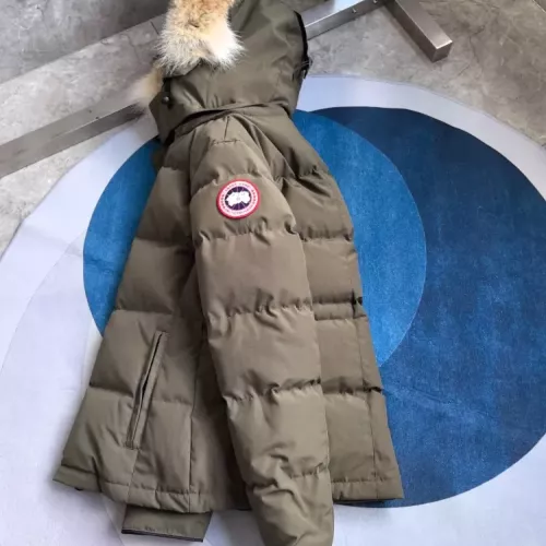 Cheap Canada Goose Down Feather Coat Long Sleeved For Women #1369822 Replica Wholesale [$205.00 USD] [ITEM#1369822] on Replica Canada Goose Down Feather Coat