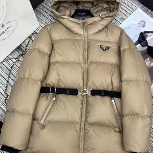 Prada Down Feather Coat Long Sleeved For Women #1369832