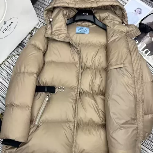 Cheap Prada Down Feather Coat Long Sleeved For Women #1369832 Replica Wholesale [$230.00 USD] [ITEM#1369832] on Replica Prada Down Feather Coat
