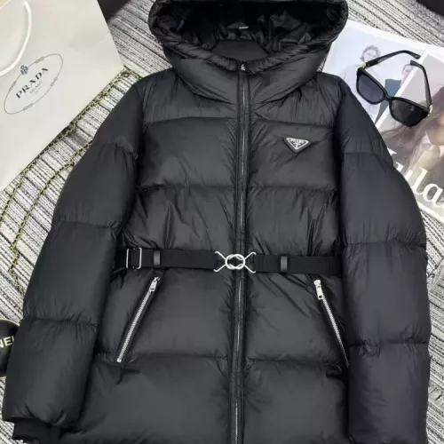 Prada Down Feather Coat Long Sleeved For Women #1369833