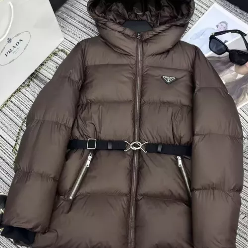 Prada Down Feather Coat Long Sleeved For Women #1369834