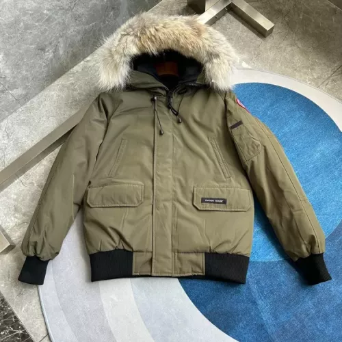 Cheap Canada Goose Down Feather Coat Long Sleeved For Men #1369921 Replica Wholesale [$180.00 USD] [ITEM#1369921] on Replica Canada Goose Down Feather Coat