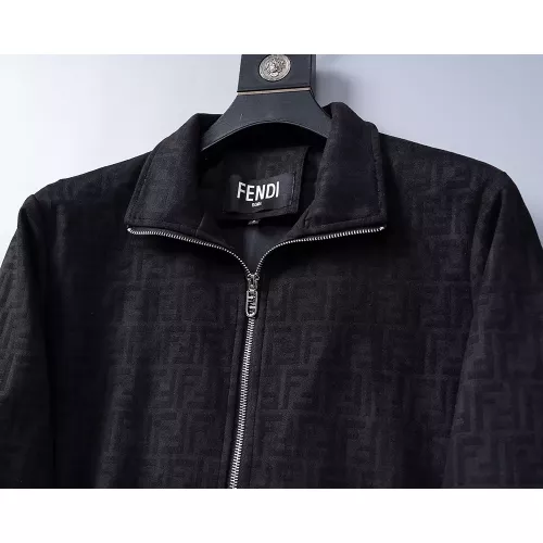 Cheap Fendi Jackets Long Sleeved For Men #1370074 Replica Wholesale [$45.00 USD] [ITEM#1370074] on Replica Fendi Jackets