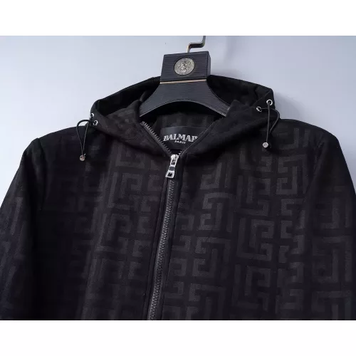 Cheap Balmain Jackets Long Sleeved For Men #1370087 Replica Wholesale [$45.00 USD] [ITEM#1370087] on Replica Balmain Jackets