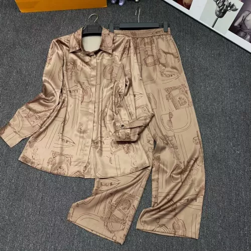 Cheap Hermes Pajamas Long Sleeved For Women #1370164 Replica Wholesale [$98.00 USD] [ITEM#1370164] on Replica Hermes Tracksuits