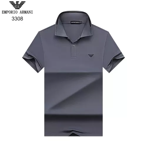 Armani T-Shirts Short Sleeved For Men #1370352