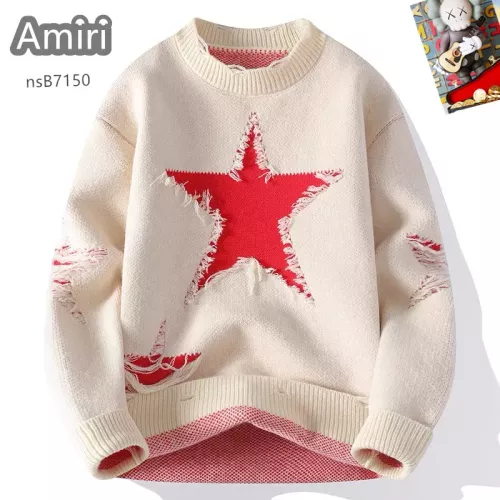 Cheap Amiri Sweaters Long Sleeved For Men #1370474 Replica Wholesale [$48.00 USD] [ITEM#1370474] on Replica Amiri Sweaters