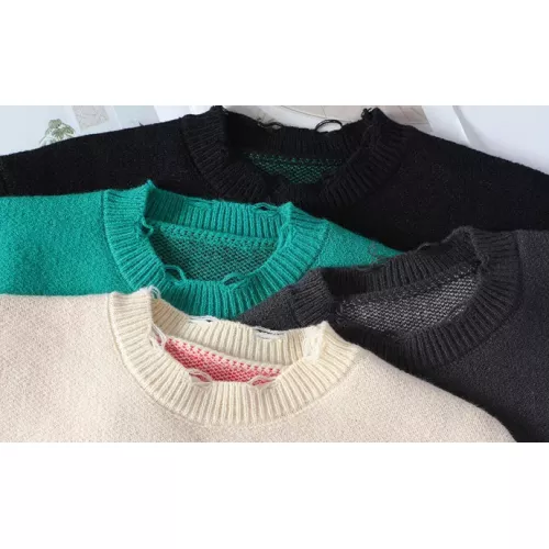 Cheap Amiri Sweaters Long Sleeved For Men #1370475 Replica Wholesale [$48.00 USD] [ITEM#1370475] on Replica Amiri Sweaters