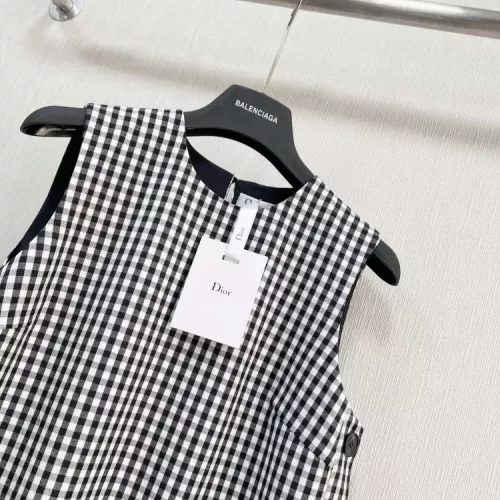 Cheap Christian Dior Dresses Sleeveless For Women #1370645 Replica Wholesale [$115.00 USD] [ITEM#1370645] on Replica Christian Dior Dresses