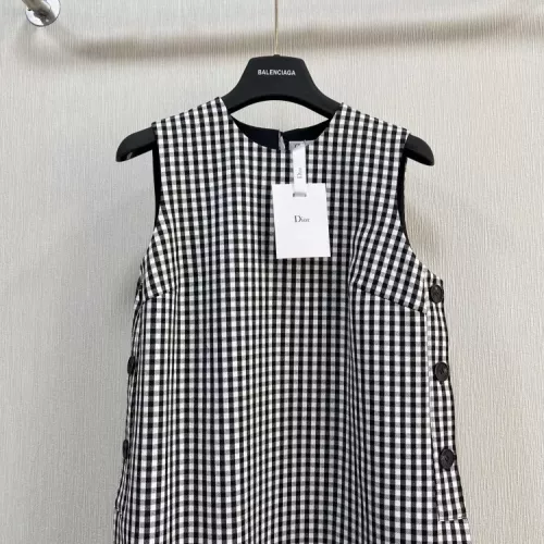 Cheap Christian Dior Dresses Sleeveless For Women #1370645 Replica Wholesale [$115.00 USD] [ITEM#1370645] on Replica Christian Dior Dresses