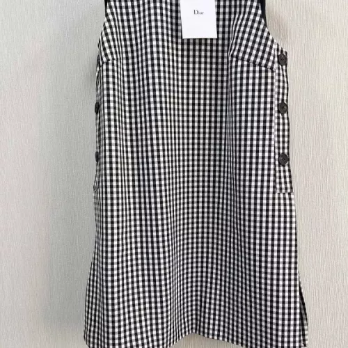 Cheap Christian Dior Dresses Sleeveless For Women #1370645 Replica Wholesale [$115.00 USD] [ITEM#1370645] on Replica Christian Dior Dresses
