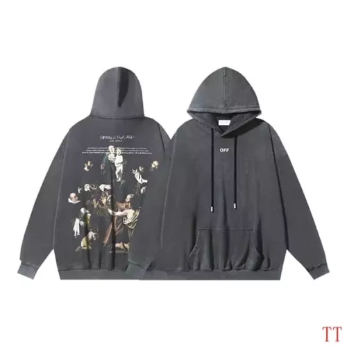 Cheap Off-White Hoodies Long Sleeved For Unisex #1370750 Replica Wholesale [$56.00 USD] [ITEM#1370750] on Replica Off-White Hoodies