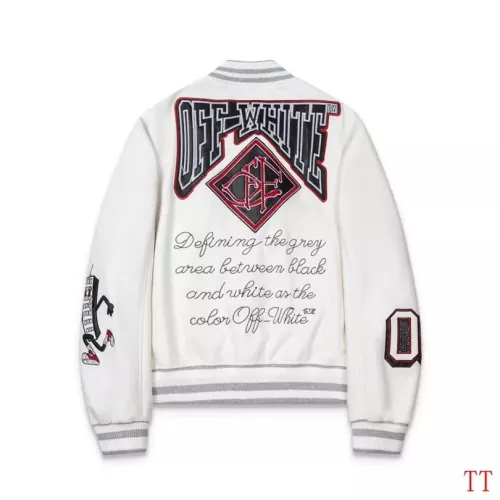 Cheap Off-White Jackets Long Sleeved For Unisex #1370777 Replica Wholesale [$98.00 USD] [ITEM#1370777] on Replica Off-White Jackets