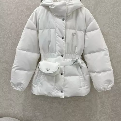 Prada Down Feather Coat Long Sleeved For Women #1370812