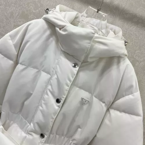 Cheap Prada Down Feather Coat Long Sleeved For Women #1370812 Replica Wholesale [$245.00 USD] [ITEM#1370812] on Replica Prada Down Feather Coat