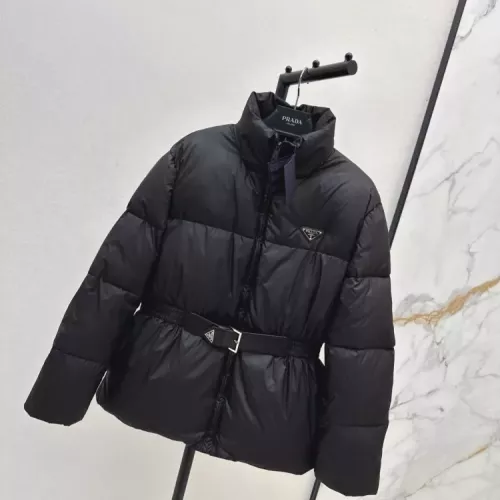 Cheap Prada Down Feather Coat Long Sleeved For Women #1370832 Replica Wholesale [$210.00 USD] [ITEM#1370832] on Replica Prada Down Feather Coat