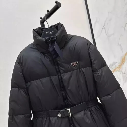 Cheap Prada Down Feather Coat Long Sleeved For Women #1370832 Replica Wholesale [$210.00 USD] [ITEM#1370832] on Replica Prada Down Feather Coat