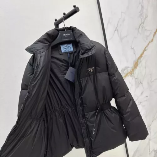 Cheap Prada Down Feather Coat Long Sleeved For Women #1370832 Replica Wholesale [$210.00 USD] [ITEM#1370832] on Replica Prada Down Feather Coat