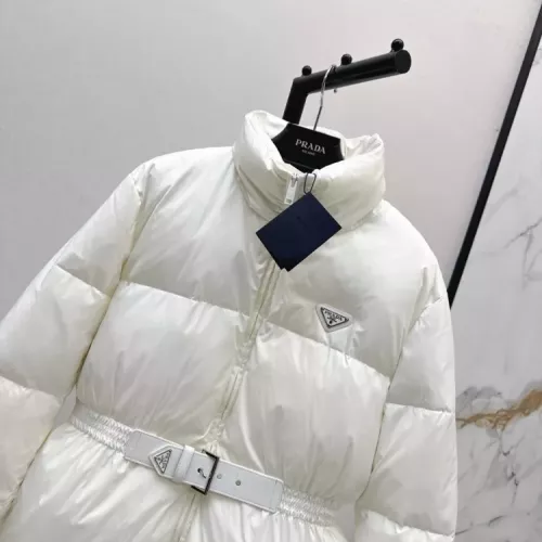 Cheap Prada Down Feather Coat Long Sleeved For Women #1370833 Replica Wholesale [$210.00 USD] [ITEM#1370833] on Replica Prada Down Feather Coat