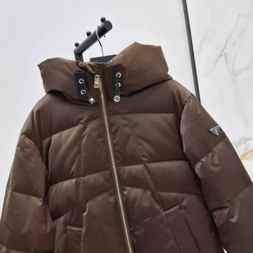 Cheap Prada Down Feather Coat Long Sleeved For Women #1370835 Replica Wholesale [$115.00 USD] [ITEM#1370835] on Replica Prada Down Feather Coat