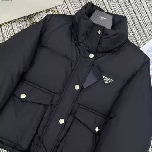 Cheap Prada Down Feather Coat Long Sleeved For Women #1370839 Replica Wholesale [$100.00 USD] [ITEM#1370839] on Replica Prada Down Feather Coat