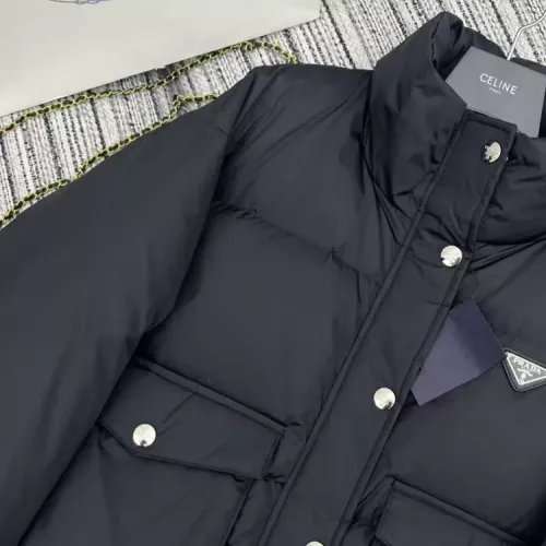 Cheap Prada Down Feather Coat Long Sleeved For Women #1370839 Replica Wholesale [$100.00 USD] [ITEM#1370839] on Replica Prada Down Feather Coat