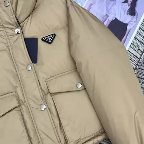Cheap Prada Down Feather Coat Long Sleeved For Women #1370840 Replica Wholesale [$100.00 USD] [ITEM#1370840] on Replica Prada Down Feather Coat