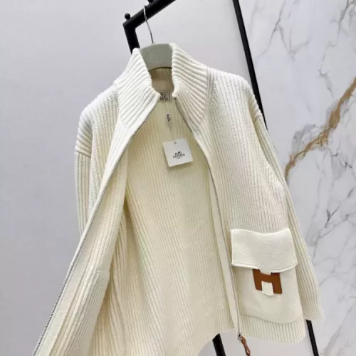 Cheap Hermes Jackets Long Sleeved For Women #1370986 Replica Wholesale [$160.00 USD] [ITEM#1370986] on Replica Hermes Jackets
