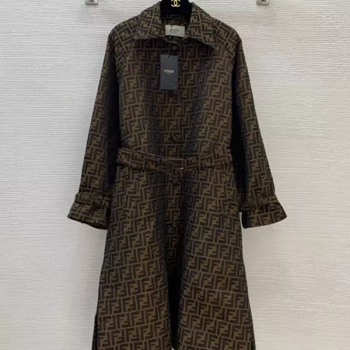 Fendi Coat Long Sleeved For Women #1371003