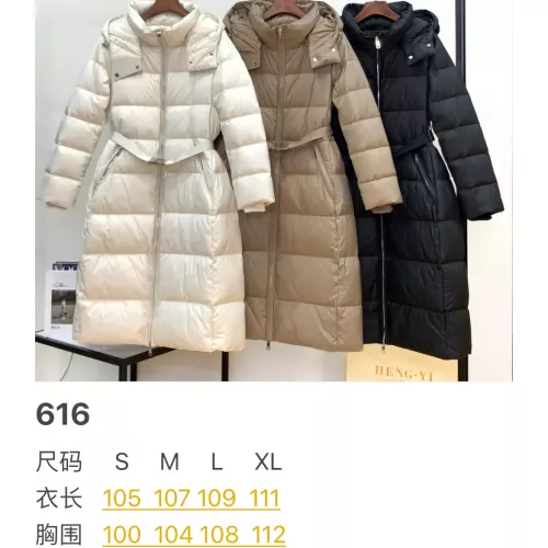 Cheap Burberry Down Feather Coat Long Sleeved For Women #1371033 Replica Wholesale [$247.93 USD] [ITEM#1371033] on Replica Burberry Down Feather Coat