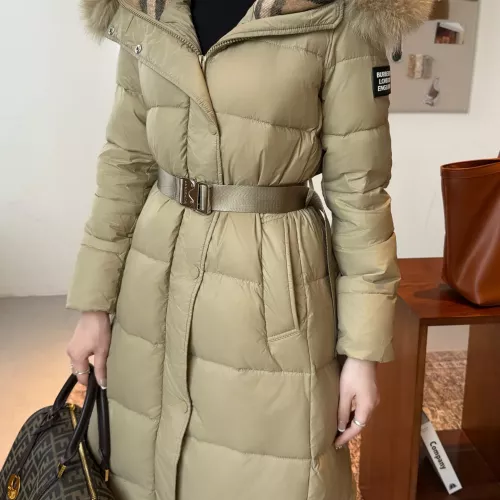 Cheap Burberry Down Feather Coat Long Sleeved For Women #1371060 Replica Wholesale [$280.99 USD] [ITEM#1371060] on Replica Burberry Down Feather Coat