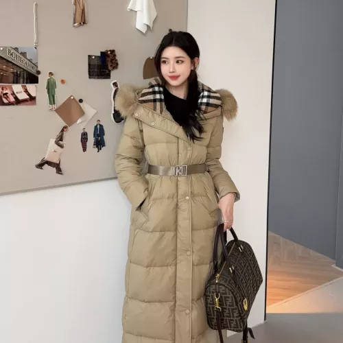 Cheap Burberry Down Feather Coat Long Sleeved For Women #1371060 Replica Wholesale [$280.99 USD] [ITEM#1371060] on Replica Burberry Down Feather Coat