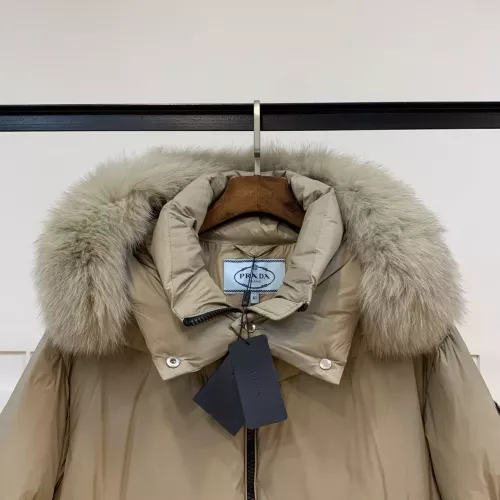 Cheap Prada Down Feather Coat Long Sleeved For Women #1371069 Replica Wholesale [$280.99 USD] [ITEM#1371069] on Replica Prada Down Feather Coat