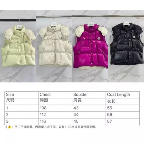 Cheap Moncler Down Feather Coat Sleeveless For Women #1371085 Replica Wholesale [$140.00 USD] [ITEM#1371085] on Replica Moncler Down Feather Coat
