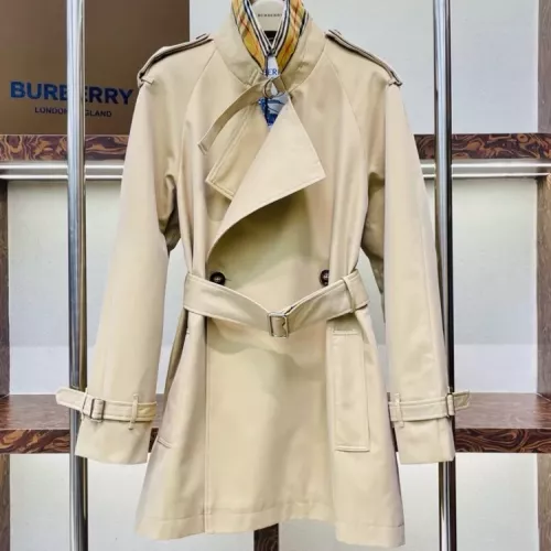 Cheap Burberry Trench Coat Long Sleeved For Women #1371111 Replica Wholesale [$172.00 USD] [ITEM#1371111] on Replica Burberry Trench Coat