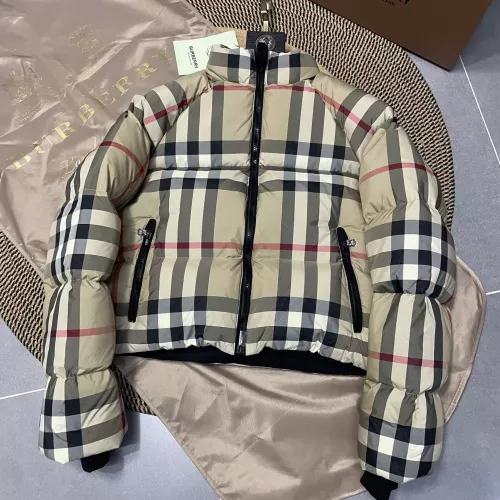 Cheap Burberry Down Feather Coat Long Sleeved For Women #1371113 Replica Wholesale [$160.00 USD] [ITEM#1371113] on Replica Burberry Down Feather Coat