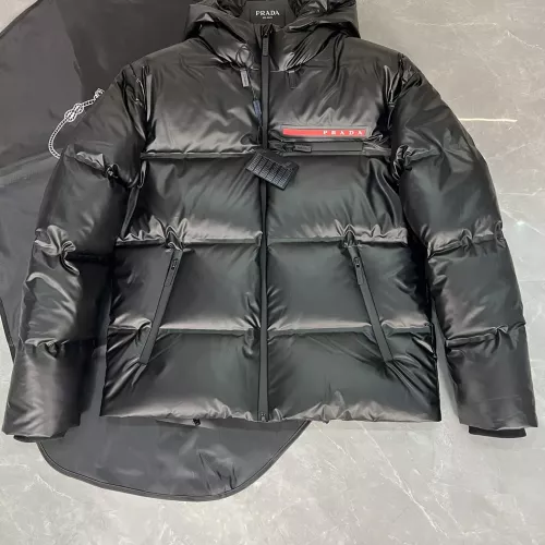 Cheap Prada Down Feather Coat Long Sleeved For Men #1371179 Replica Wholesale [$160.00 USD] [ITEM#1371179] on Replica Prada Down Feather Coat