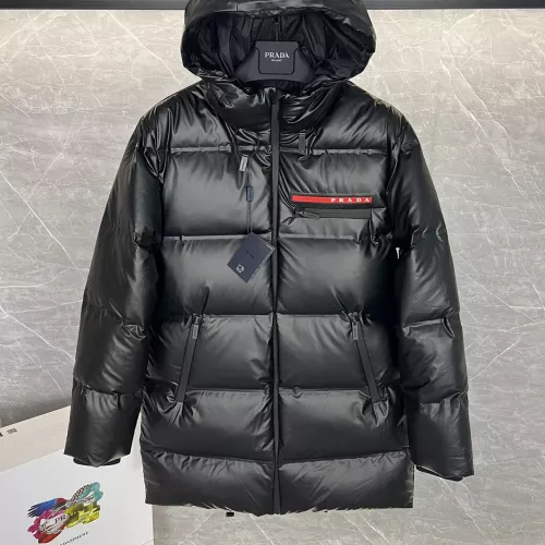 Cheap Prada Down Feather Coat Long Sleeved For Men #1371180 Replica Wholesale [$210.00 USD] [ITEM#1371180] on Replica Prada Down Feather Coat