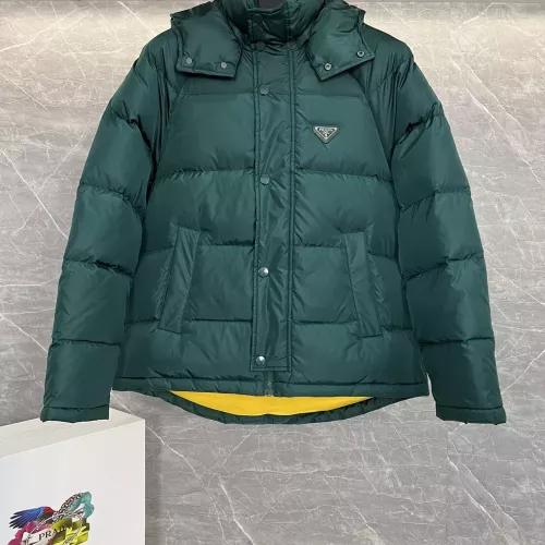 Cheap Prada Down Feather Coat Long Sleeved For Men #1371196 Replica Wholesale [$175.00 USD] [ITEM#1371196] on Replica Prada Down Feather Coat