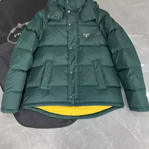 Cheap Prada Down Feather Coat Long Sleeved For Men #1371196 Replica Wholesale [$175.00 USD] [ITEM#1371196] on Replica Prada Down Feather Coat