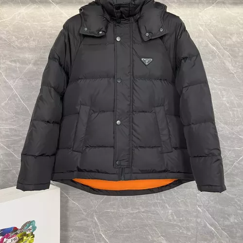 Cheap Prada Down Feather Coat Long Sleeved For Men #1371197 Replica Wholesale [$175.00 USD] [ITEM#1371197] on Replica Prada Down Feather Coat