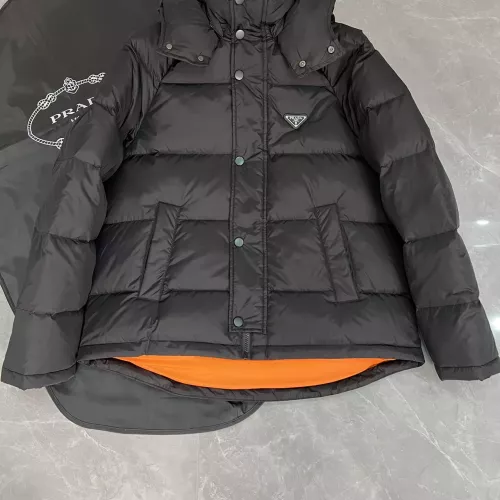 Cheap Prada Down Feather Coat Long Sleeved For Men #1371197 Replica Wholesale [$175.00 USD] [ITEM#1371197] on Replica Prada Down Feather Coat