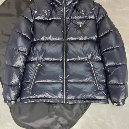 Cheap Prada Down Feather Coat Long Sleeved For Men #1371199 Replica Wholesale [$175.00 USD] [ITEM#1371199] on Replica Prada Down Feather Coat