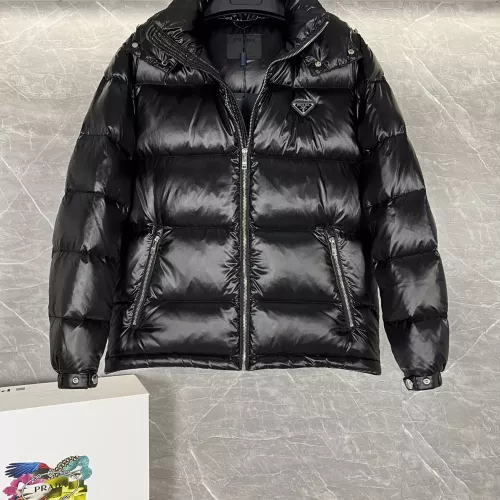 Cheap Prada Down Feather Coat Long Sleeved For Men #1371200 Replica Wholesale [$175.00 USD] [ITEM#1371200] on Replica Prada Down Feather Coat