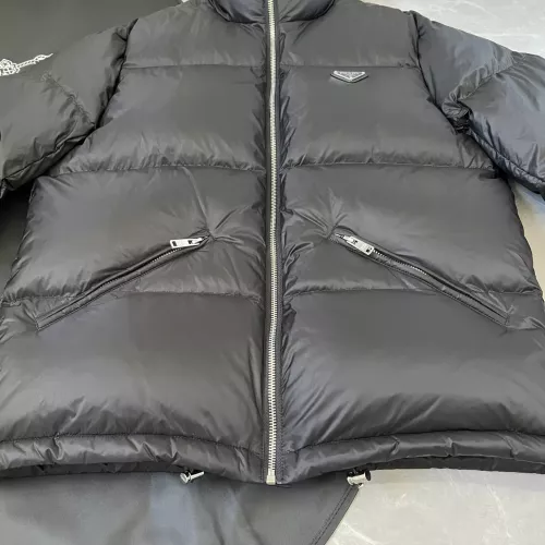 Cheap Prada Down Feather Coat Long Sleeved For Men #1371201 Replica Wholesale [$175.00 USD] [ITEM#1371201] on Replica Prada Down Feather Coat