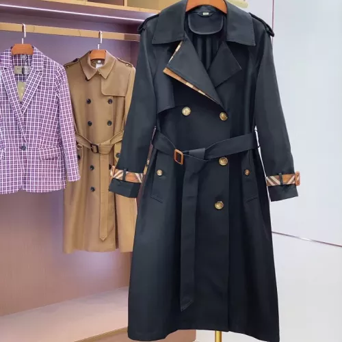Burberry Trench Coat Long Sleeved For Women #1371206