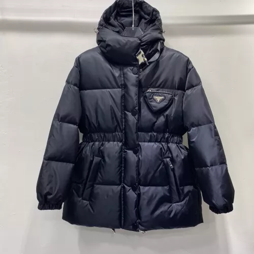 Cheap Prada Down Feather Coat Long Sleeved For Women #1371219 Replica Wholesale [$172.00 USD] [ITEM#1371219] on Replica Prada Down Feather Coat