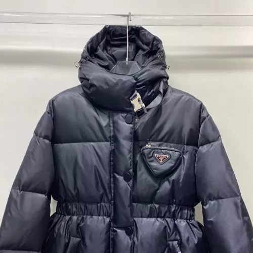 Cheap Prada Down Feather Coat Long Sleeved For Women #1371219 Replica Wholesale [$172.00 USD] [ITEM#1371219] on Replica Prada Down Feather Coat