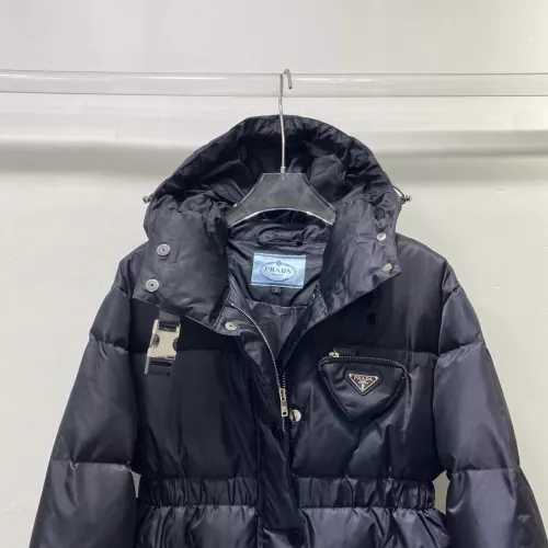 Cheap Prada Down Feather Coat Long Sleeved For Women #1371219 Replica Wholesale [$172.00 USD] [ITEM#1371219] on Replica Prada Down Feather Coat