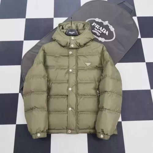 Cheap Prada Down Feather Coat Long Sleeved For Men #1371227 Replica Wholesale [$192.00 USD] [ITEM#1371227] on Replica Prada Down Feather Coat